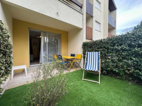 Studio au calme, plage et centre à pied, jardinet ensoleillé, parking privé - FR-1-550-51